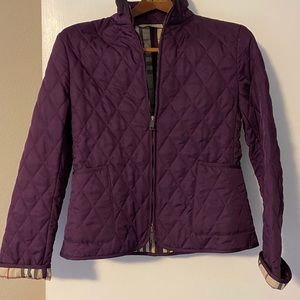 Purple Burberry riding Jacket.. must sell!!